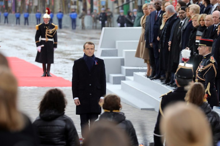 World leaders gather in Paris to mark the 100 100 years since the end of the World War I. (Photo: AFP)